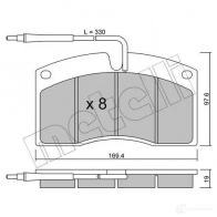 Тормозные колодки дисковые, комплект METELLI 22-0648-0 VOMWR7 2907 2 1212671