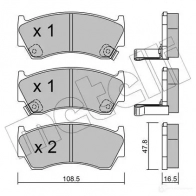 Тормозные колодки дисковые, комплект METELLI 23005 1212182 2 3004 22-0277-0