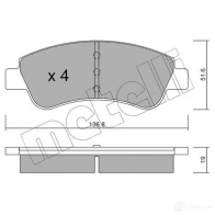 Тормозные колодки дисковые, комплект METELLI 23954 2 3599 1212260 22-0327-0 - Изображение 4