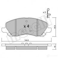 Тормозные колодки дисковые, комплект METELLI 1212437 22-0481-0 2358 4 GAMTWRP - Изображение 5