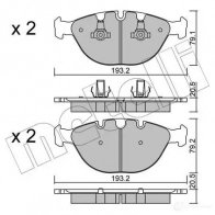 Тормозные колодки дисковые, комплект METELLI 23895 2389 4 1212831 22-0771-0