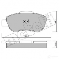 Тормозные колодки дисковые, комплект METELLI 24 072 1212658 22-0638-0 DY5IRP