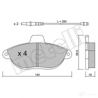 Тормозные колодки дисковые, комплект METELLI 2300 3 23040 22-0105-0 1211905 - Изображение 11