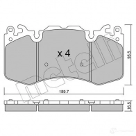 Тормозные колодки дисковые, комплект METELLI 24 659 22-1024-0 3LQH7 Land Rover Range Rover Sport 1 (L320) Внедорожник 5.0 4x4 510 л.с. 2009 – 2013