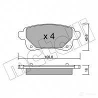 Тормозные колодки дисковые, комплект METELLI 22-1112-0 1424834733 22104 2 2103