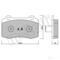 Тормозные колодки дисковые, комплект METELLI 22-0251-5 O WBNH 1212137 8032747079218