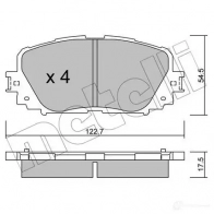 Тормозные колодки дисковые, комплект METELLI 24 708 XMAKA 1212897 22-0820-0