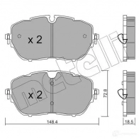 Тормозные колодки дисковые, комплект METELLI 22219 Peugeot 308 2 (T9, SW) Универсал 2.0 BlueHDi 150 150 л.с. 2014 – 2024 22-1105-0 22 218