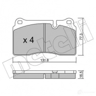 Тормозные колодки дисковые, комплект METELLI S1J28WI 22-0695-0 20 217 Land Rover Range Rover Sport