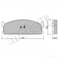 Тормозные колодки дисковые, комплект METELLI 1212157 22-0265-0 2 1115 37CHTP