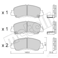 Тормозные колодки дисковые, комплект METELLI L0P1 BWY 22-1239-0 Mitsubishi Eclipse Cross