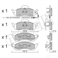 Тормозные колодки дисковые, комплект