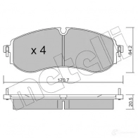 Тормозные колодки дисковые, комплект METELLI Volkswagen Crafter (SY, SZ) 2 2016 – 2020 1BB ACV 22-1263-0