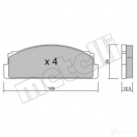Тормозные колодки дисковые, комплект METELLI 22-0001-1 MBXT28 1211675 2007 3