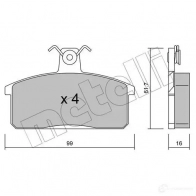 Тормозные колодки дисковые, комплект METELLI 22-0026-0 AVTX4FT 1211737 20 708 - Изображение 5