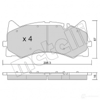 Тормозные колодки дисковые, комплект METELLI BC MS9 22-1271-0 Mercedes C-Class (C205) 4 Купе 4.0 AMG C 63 (2086) 476 л.с. 2016 – 2024