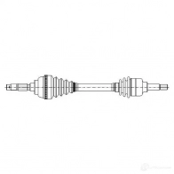 Приводной вал METELLI 17-1163 8032747440049 Mercedes M-Class (W163) 1 1997 – 2005 5ML BDE