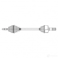 Приводной вал METELLI Ford Transit 6 (FD) Автобус 2.0 DI (FE. FF. FG) 100 л.с. 2000 – 2006 17-0980 QMK KD2 8032747104460