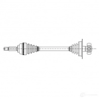 Приводной вал METELLI FC DSC Renault Megane (LA) 1 Седан 1.4 16V (LA0D. LA1H. lA0W. LA10) 95 л.с. 1999 – 2003 17-0597 8032747535967