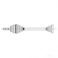 Приводной вал METELLI 170364 Audi A3 (8L) 1 1996 – 2003 J 6NUN40