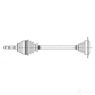 Приводной вал METELLI Fiat Marea (185) 1 Седан 1.9 JTD 110 (185AxT1A) 110 л.с. 2000 – 2002 17-0669 GYA H14 8032747536681