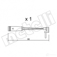 Датчик износа тормозных колодок METELLI SU.129 Mercedes C-Class (W205) 4 Седан 2.1 C 220 BlueTEC / d (2002. 2004) 170 л.с. 2013 – 2024 RT7 2LZ 8032747145258