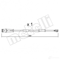 Датчик износа тормозных колодок METELLI Opel Astra (H) 3 Универсал 1.6 (L35) 105 л.с. 2004 – 2010 UB XY97T 8032747146682 SU.320