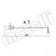 Датчик износа тормозных колодок METELLI RPIZW M 8032747256596 SU.345 1424411331