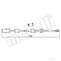 Датчик износа тормозных колодок METELLI 8032747146675 Opel Astra (H) 3 Универсал 1.6 (L35) 105 л.с. 2004 – 2010 4 SPY4N5 SU.319