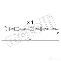 Датчик износа тормозных колодок METELLI SU.318 1217518 4AC6 CU 8032747146668