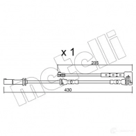 Датчик износа тормозных колодок METELLI SU.311 1217511 3PE EDZ 8032747146590