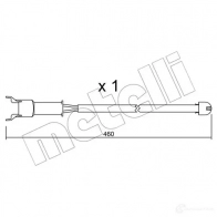 Датчик износа тормозных колодок METELLI W811Y E Jaguar SU.088 8032747145050