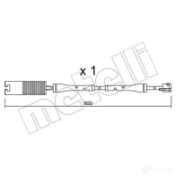 Датчик износа тормозных колодок METELLI Bmw Z3 (E36) 1 Кабриолет 3.0 i 231 л.с. 2000 – 2003 SU.083 FT BS02 8032747145043