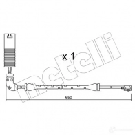 Датчик износа тормозных колодок METELLI YG QOT2 Bmw 3 (E46) 4 Купе 3.2 M3 360 л.с. 2003 – 2006 SU.147 8032747145319