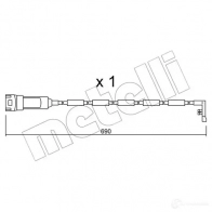 Датчик износа тормозных колодок METELLI SU.108 Opel 7Q LIH 8032747145180