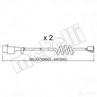 Датчик износа тормозных колодок METELLI 1217447 SU.227K 8032747145937 R6HWF 2