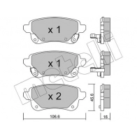 Тормозные колодки дисковые, комплект METELLI 22-1112-1 Renault Captur (HF) 2 Кроссовер TCe 155 (HFMN) 154 л.с. 2020 – 2024 L9 V3G