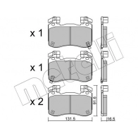 Тормозные колодки дисковые, комплект METELLI 22-1306-0 NNWSV Y 1439897331