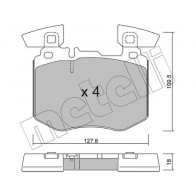 Тормозные колодки дисковые, комплект METELLI Mercedes GLC (C253) 1 Купе 300 e 4-matic (253.353) 320 л.с. 2019 – 2025 22-1310-0 I2 OU1H