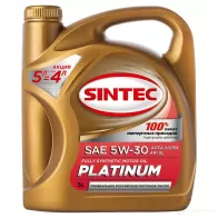 Моторное масло SINTEC PLATINUM SAE 5W-30 API SL/CF ACEA A3/B4, 5 л SINTEC 1439697128 FR6O O 801996