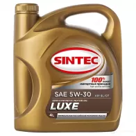 Моторное масло SINTEC LUXE SAE 5W-30 API SL/CF, 4 л SINTEC 1439697116 PKHM JP4 801980