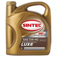 Моторное масло SINTEC LUXE SAE 5W-40 API SL/CF, 4 л SINTEC 1439697118 801933 3 99V2