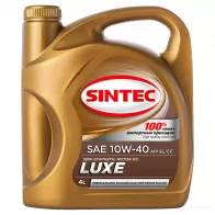 Моторное масло SINTEC LUXE SAE 10W-40 API SL/CF, 4 л SINTEC 801943 1439697110 LK0KJ D