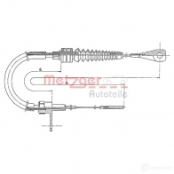 Трос газа METZGER 11.0651 Volkswagen Transporter (T3) 3 Автобус 1.7 D 57 л.с. 1986 – 1992 4250032518530 O 205I