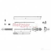 Трос газа METZGER 4250032411442 I UI12CH 1005637 493.1