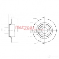 Тормозной диск METZGER 1009188 2Z K716T 4250032638740 6110077