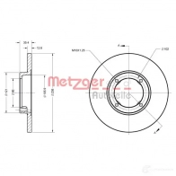 Тормозной диск METZGER 1009739 4250032645113 QQX XYU 6110713 - Изображение 2
