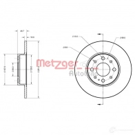 Тормозной диск METZGER GZEVZP G 6110307 4250032641054 1009412 - Изображение 2