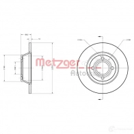 Тормозной диск METZGER 1009372 Z70 NF 6110262 4250032640606 - Изображение 1