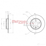 Тормозной диск METZGER RY2 Z7 1009175 4250032638603 6110063